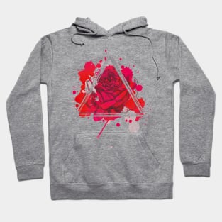 Red Rose Triangel Hoodie